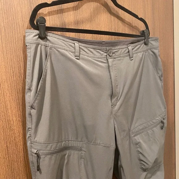 EDDIE BAUER Women Polar Fleece-Lined Straight Leg Pants Size 16 Gray Gorpcore - Picture 4 of 12